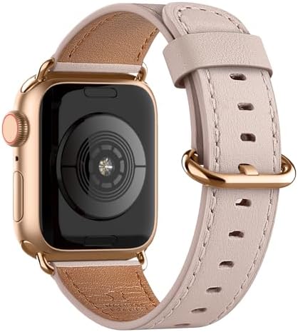 Krpero Leather Strap Compatible for Apple Watch Band Women 38mm 4...