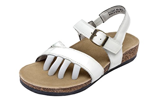 Wellrox Women's Santa Fee-Maddie White Casual Sandal 11