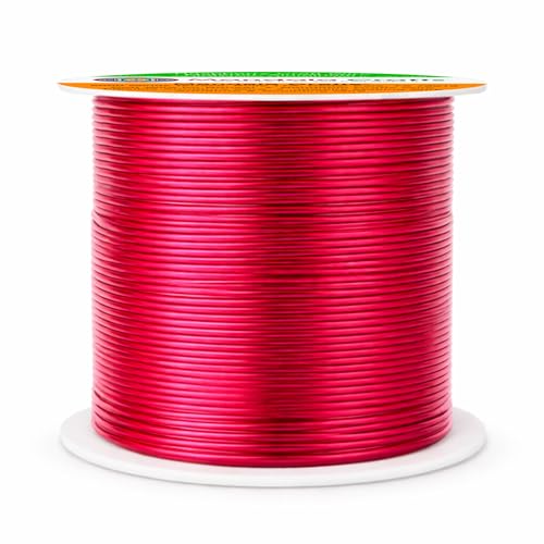 Image of Mandala Crafts 22 Gauge Raspberry Anodized Aluminum Craft Wire, 100 FT | Colored, Flexible, Bendable, for Bonsai, Armature, Sculpting, Wire Wrapping, Jewelry Making, Weather & Tarnish Resistant
