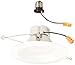 Morris Products LED Recessed Lighting Retrofit Kits ? for Recessed Downlighting, Alternative to Incandescent Lights ? Energy Efficient, Dimmable - Smooth Bezel, 3000K, 12 Watts, 5? & 6?, White, (72602)