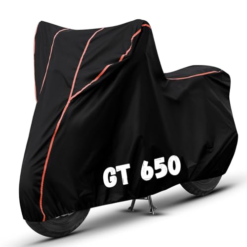 Image of Bike Cover for Continental GT 650 100% Waterproof, Dustproof & Scratch Resistant| Fully Bottom Elastic UV Resistant Heavy Duty Body Cover | All Weather Outdoor Use