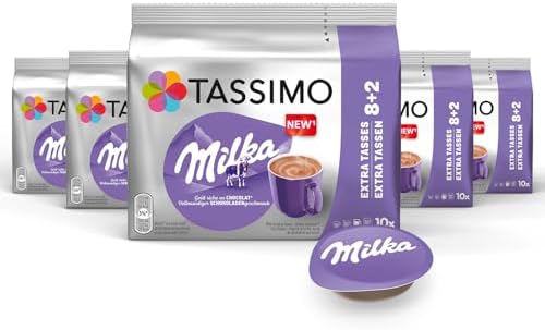 Tassimo Kapseln Milka Kakao, 5 x 10 Pads, 50 Kakaokapseln