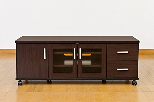 【送料無料】TREVIS　収納TVラック　BK/DBR/WH Amazon | TREVIS 収納TVボード 幅120cm ダークブラウン HIT-08DBR