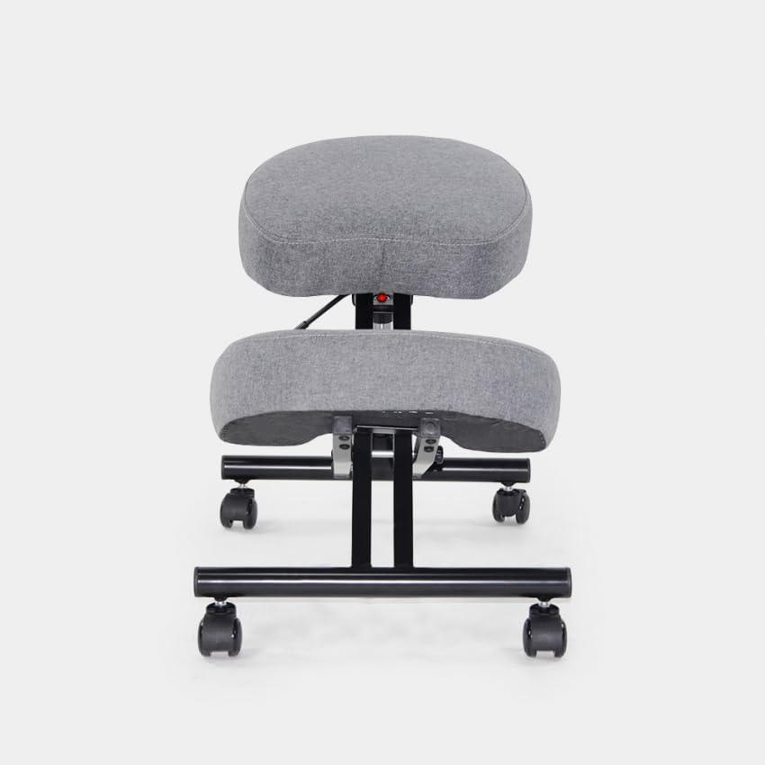 Produce Shop Silla ergonómica de Rodillas postural Modelo Sueco de Tejido Balancesteel Lux - Gris