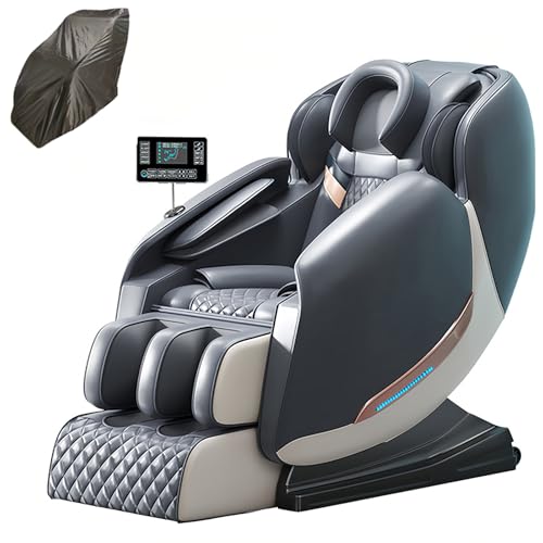 JQslycdmv Sillón De Masaje, manipulador 4D Gravedad Cero Modo Multifunción Compresión De Airbag De Cuerpo Completo Música Bluetooth Uso Doméstico