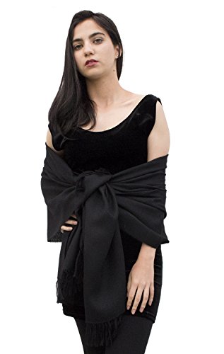 Women's Superfine Woven 100% Baby Alpaca Wool Shawl Wrap