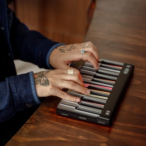 Image of ROLI Piano M | Mini MIDI Keyboard for Music Production and Performance | 24 RGB Keys | MPE Capable | Bluetooth & Battery Powered