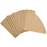 Größe 4 Kaffeefilter, ungebleichte braune Papiere, kompatibel mit Maschinenhersteller und 101 Kaffeefilterbecher für sauberes Kaffeebrühen, 40 Stück