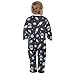 Emelivor Space Exploration Dog Black Baby One-Piece Newborn Pajamas Cotton Infant Footed Pjs for Girl Boy Kids
