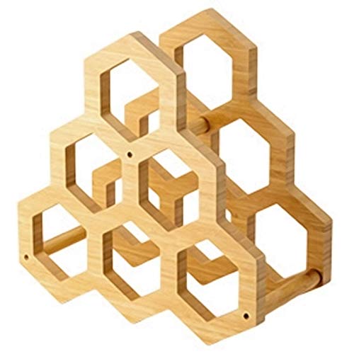 Soporte de vino de madera para 6 botellas miniatura 3
