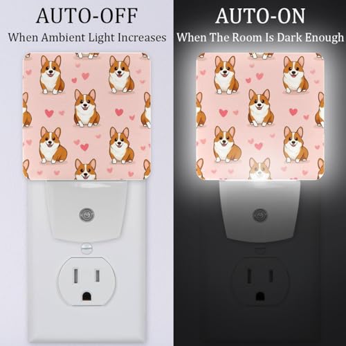 Lámparas de noche LED para enchufe 2 unidades miniatura 2