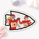 Allenjoy 31.3" x 20.9" Football Duo Bathroom Rugs Helmet and Jersey Mat Bathmat Rug Non Slip Washable