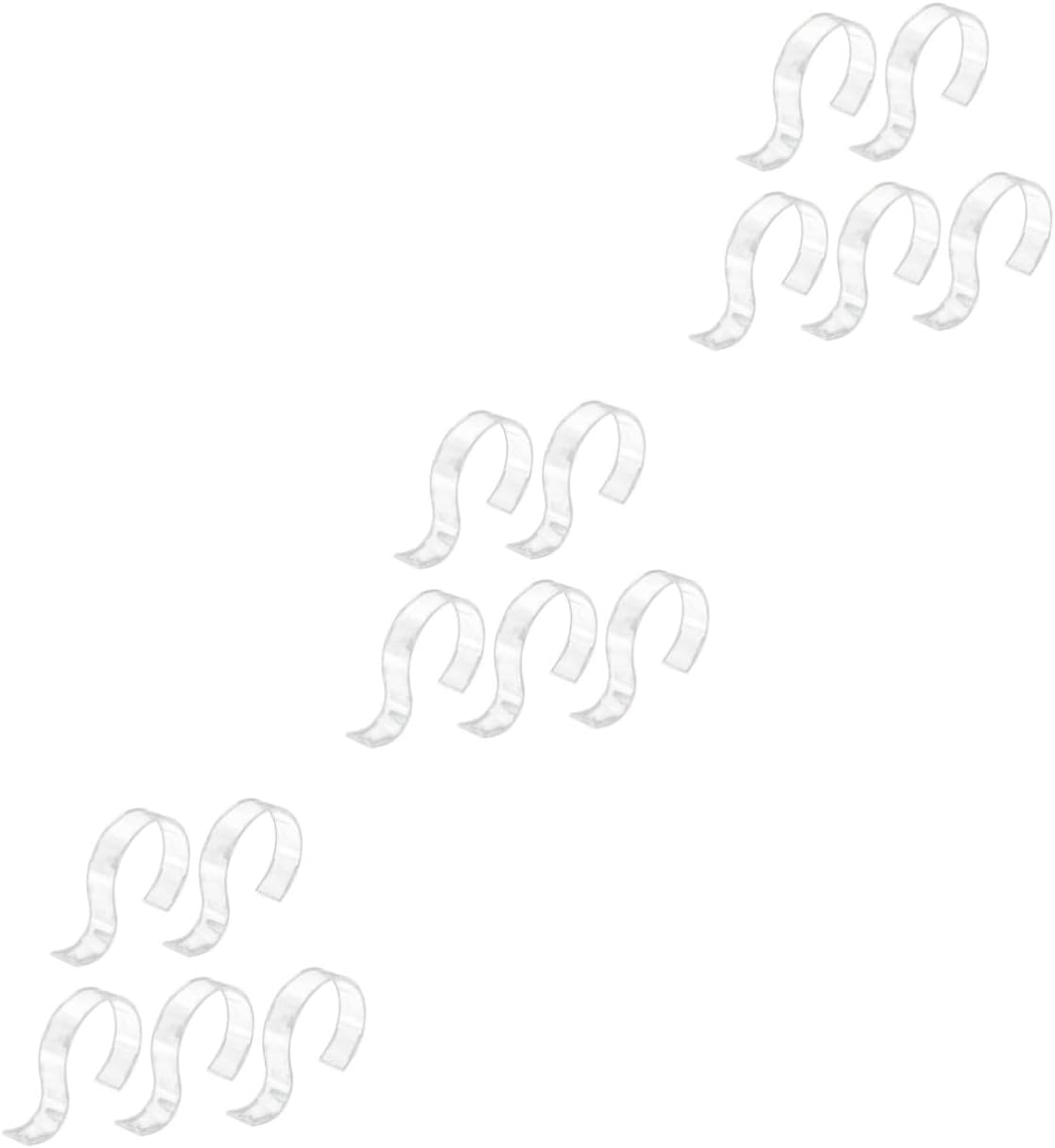 15pcs Acrylic Belt Display Stand Belt Holder Organizer Tie Rack for Home and Store