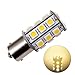GRV Ba15s 1156 1141 High Bright Car LED Bulb 24-5050SMD DC 12V Warm White Pack of 10