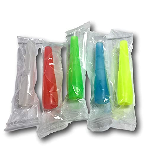 EKNA Shisha Hygienemundstück 2.0-100 Mundstücke Shisha bunt gemischt - Hygiene Mundstück für Shisha - Hygienemundstüxk Shisha kompatibel mit jeder Art von Schlauch (verbesserte Version)
