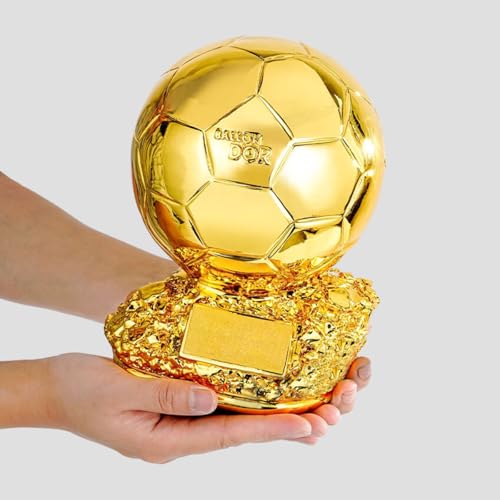 كأس بطل كرة القدم الذهبية مع لوحة حروف مطلي كهربائيا بتصميم نسخة طبق الأصل لكأس العالم لكرة القدم، هدايا تذكارية للمكتب ومشغل ام في بي 21 سم