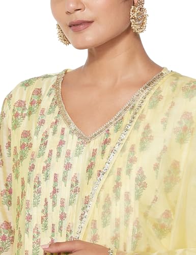 Image of Amazon Brand - Myx Women's Kurta Pant Set with Dupatta| Salwar Suit (Available in Plus Sizes)
