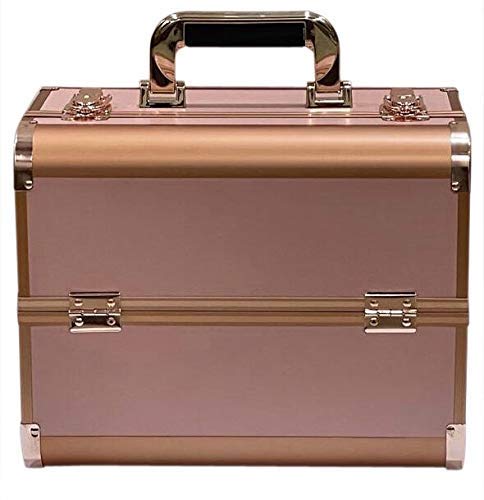 Image of ADSON Solid 21 Cms Cosmetic Pouch (M ACFGGY Plain Rose Gold)