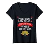 Photo Gallery donna se tu jingle my bells ti darò un natale bianco maglietta con collo a v Photo Gallery donna se tu jingle my bells ti darò un natale bianco maglietta con collo a v