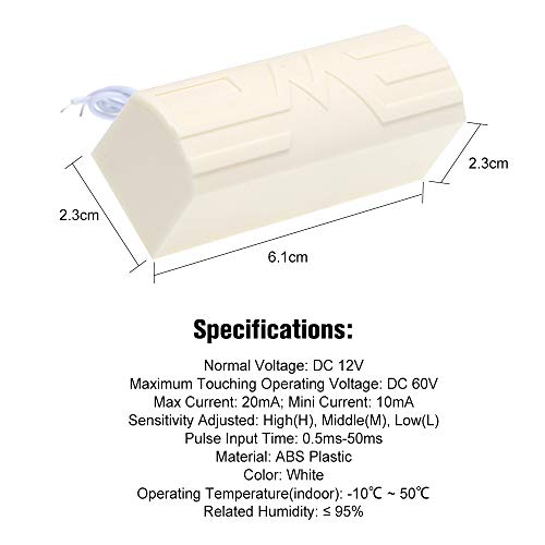 Ajcoflt Wired Vibration Sensor Sensor de Choque de Vibração Ao Ar Livre Inteligente Digital para Har