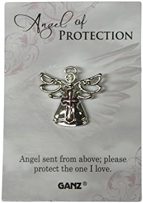 Ganz Pin - Angel of Protection "Angels sent from above; Please protect the one I love." Multicolor One Size