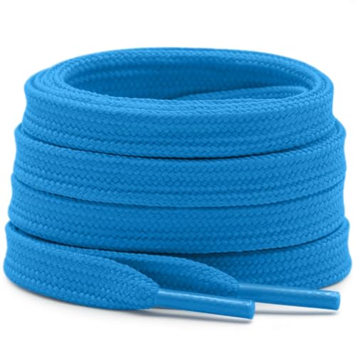 Image of DELELE Solid Flat Shoelaces Hollow Thick Athletic Shoe Laces Strings 2 Pair