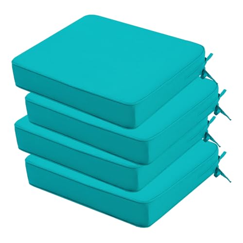 idee-home Outdoor Chair Cushions Set of 4, 18.5" x 16"