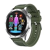 genérico Smartwatch ECG, Reloj Tension Arterial, Reloj Inteligente Hombre Mujer Reloj Emergencia Ancianos Reloj Que Mide Presion Arterial con Temperatura Corporal Reloj Deportivo,1,43” (D)