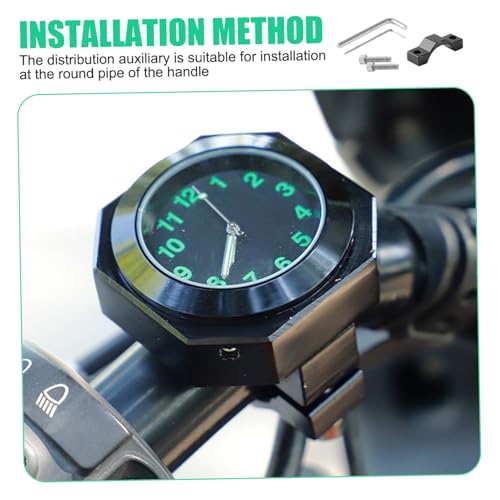 Reloj de motocicleta digital y portátil resistente al agua para manillar 7