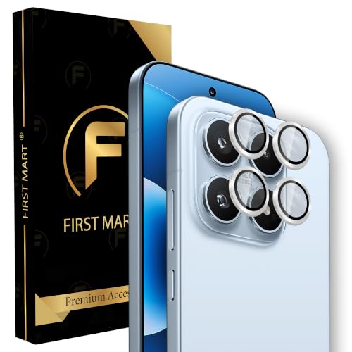 Image of FIRST MART Silver Camera Ring Guard Protector for Xiaomi 17 | Tempered Glass with Metal Alloy Rings, HD Clear, Scratch Resistant, Case-Friendly | Pack of 1