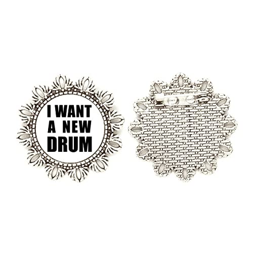 Broche de plata con diseño de flor Art Deco mediano hecho con artesanía elegante
