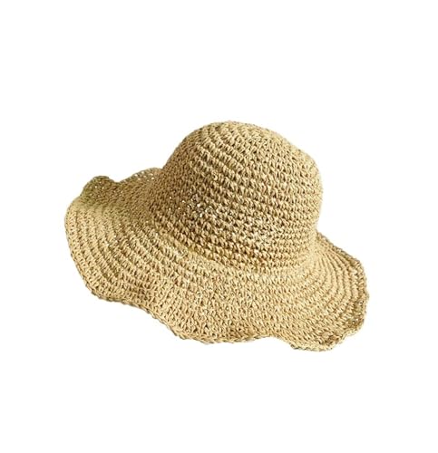 Sun Hats For Hats Sombreros de playa for adultos, gorra con protección solar for mujer, sombreros de paja sencillos for mujer, sombreros de sol de verano for mujer, gorros de viaje plegables for mujer