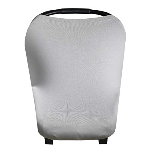 Image of Copper Pearl Multi-Use Cover: Car Seat Covers, Nursing Cover, and Stroller Cover for Sun - Stretchy Fabric, All-Season Use, Stylish Designs, Easy Access for Moms - Stone