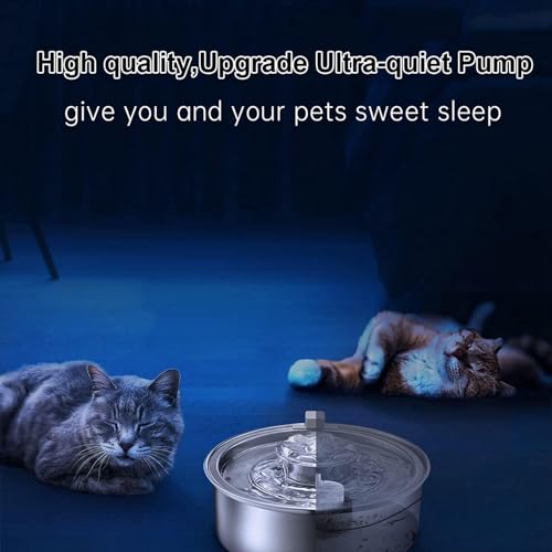 Fuente de Agua Automática para Gatos de Acero Inoxidable 2L miniatura 5