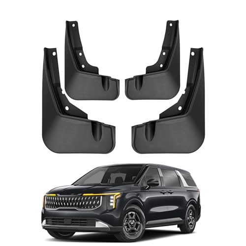 Image of Mud Flaps Compatible with 2025 2024 2023 KIA Carnival Accessories All Weather Fender Guard Mudguards Sediment Protection No Need to Drill Holes