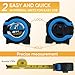 Upgraded Wheel Alignment Tool with 2 Imperial Tape Measure, 2 Heavy-Duty Toe Alignment Plates, No Caliper Removal Needed, Detachable Automotive Alignment Kit for Cars, Trucks, ATVs, Jeeps, and SUVs