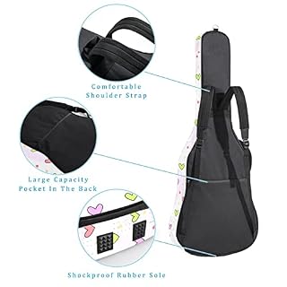 Hondank Housse imperméable pour guitare acoustique avec double bandoulière et poche Motif chaton mignon, Multicolore 03… - Les Beatles, Paul McCartney, John Lennon, RIngo Starr, George Harrison Hondank Housse imperméable pour guitare acoustique avec double bandoulière et poche Motif chaton mignon, Multicolore 03… – Image 3