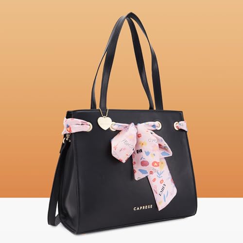 Image of Caprese Chenelle Satchel for Women (Large, Black)