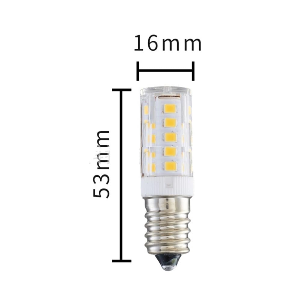 HHF Illuminazione domestica, Confezione da 20, Lampada LED in cristallo 5W AC220V G4/G9/E14 33Led-2835SMD Lampada in mais piccola in ceramica(Blanc,E14 220V)