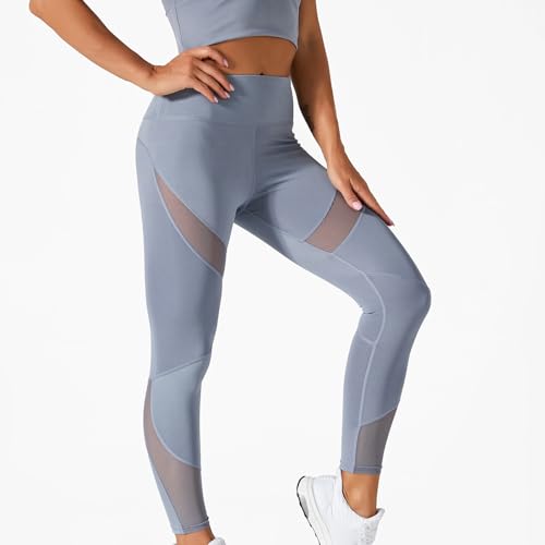 Elogoog Calça feminina de ioga de cintura alta casual com controle de barriga e cintura alta calça e