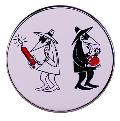 Spectre Pins Spy vs Spy MAD Cartoon Enamel Pin