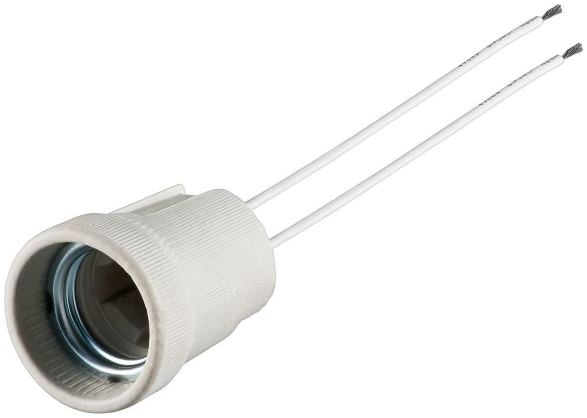 Goobay 9182 E27 Porta Lampada con Cavetti