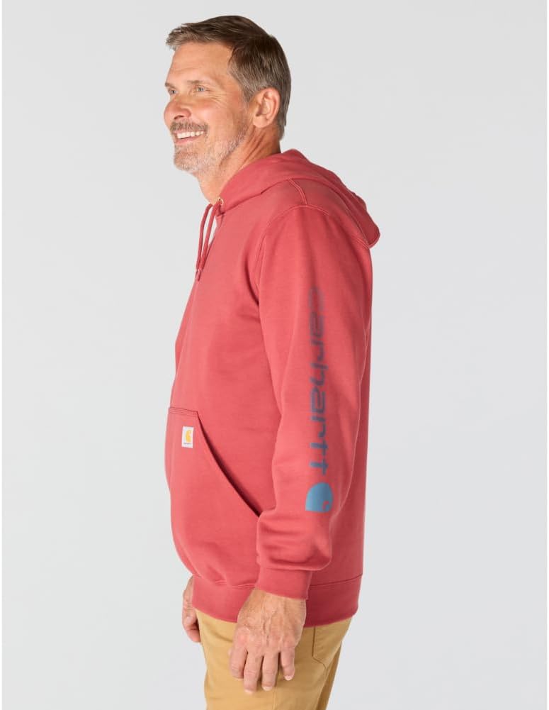 Carhartt Men's Loose Fit Midweight Logo Sleeve Graphic Sweatshirt - Image 2