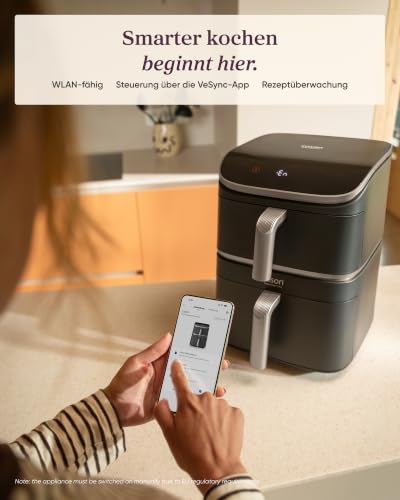 Cosori Airfryer, Testsieger, 10,8L Turbo Tower Pro Smart