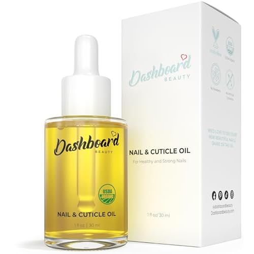 Dashboard Beauty Cuticle Nail Oil – Advanced Nail Moisturizer & Premium Nail Strengthener with Jojoba, Vitamin E – Repairs Damaged Nails, Nourishes, Enhances Growth – Salon-Grade, Deep Hydration, 1 oz