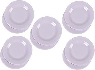 TOYANDONA 10 Piezas Modelo de Plato Blanco decoración Juguete Mini Adorno de casa Muebles de casa en Miniatura Mini Decoraciones de la casa Mini Adornos de la casa Mini vajilla el plastico