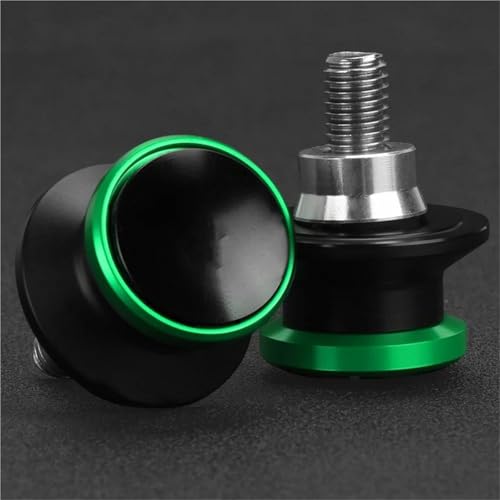 Soporte de basculante de 6mm verde para motos Yamaha MT 07 MT 09 y MT 10