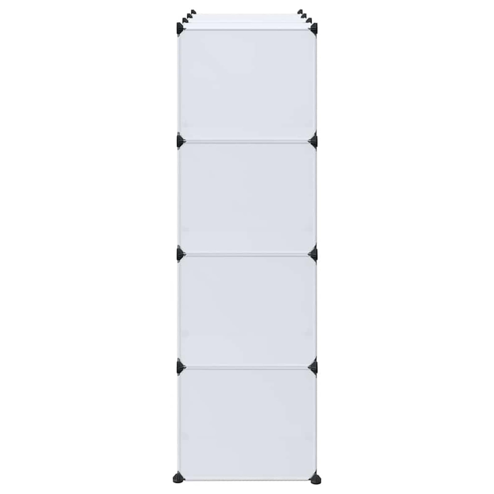 Homgoday Armario portátil, Guardarropa Combinado, Organizador de Almacenamiento Modular Armario Modular con 9 Compartimentos Blanco 37x115x150 cm