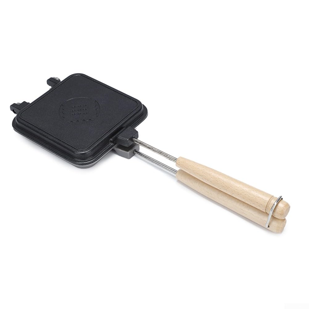 DAZZLEEX Moule à sandwich chaud en fonte – Antiadhésif, double face pour des sandwichs parfaits à chaque fois