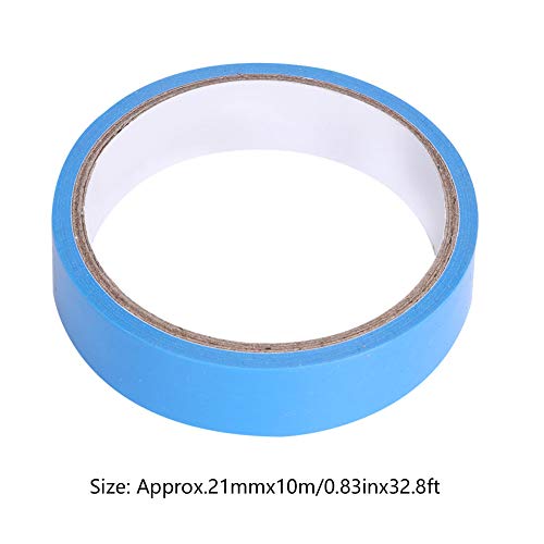 Cinta protectora para llantas de bicicleta, adhesiva azul con sellado patentado, 21 mm x 10 m, ligera y anti-desgarro para ruedas de carretera y fijas de fibra de carbono miniatura 6